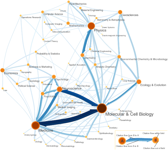Science and social science citation network